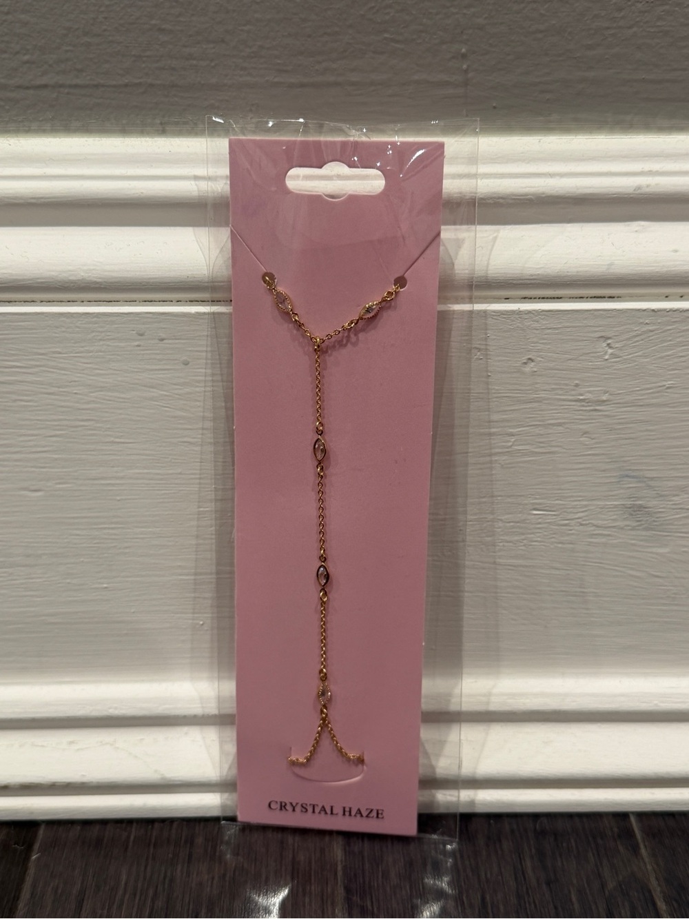 NWT Crystal Haze Gold & Crystal Hand Chain for Women Jewelry